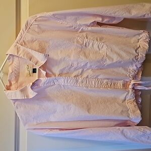 Pink long sleeve button up